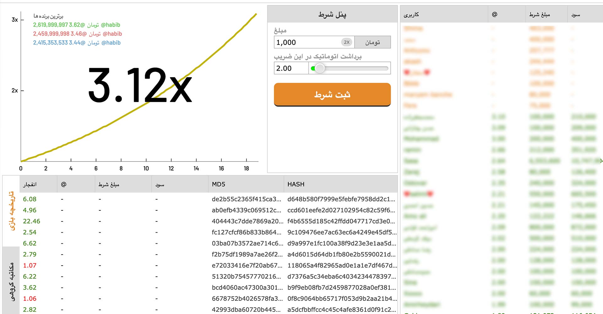 میز بازی انفجار